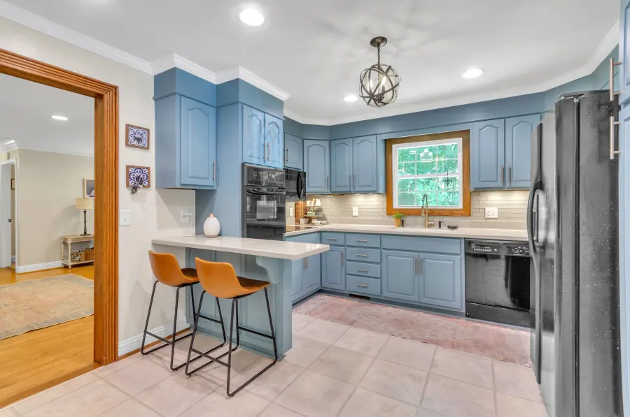 Blue kitchen