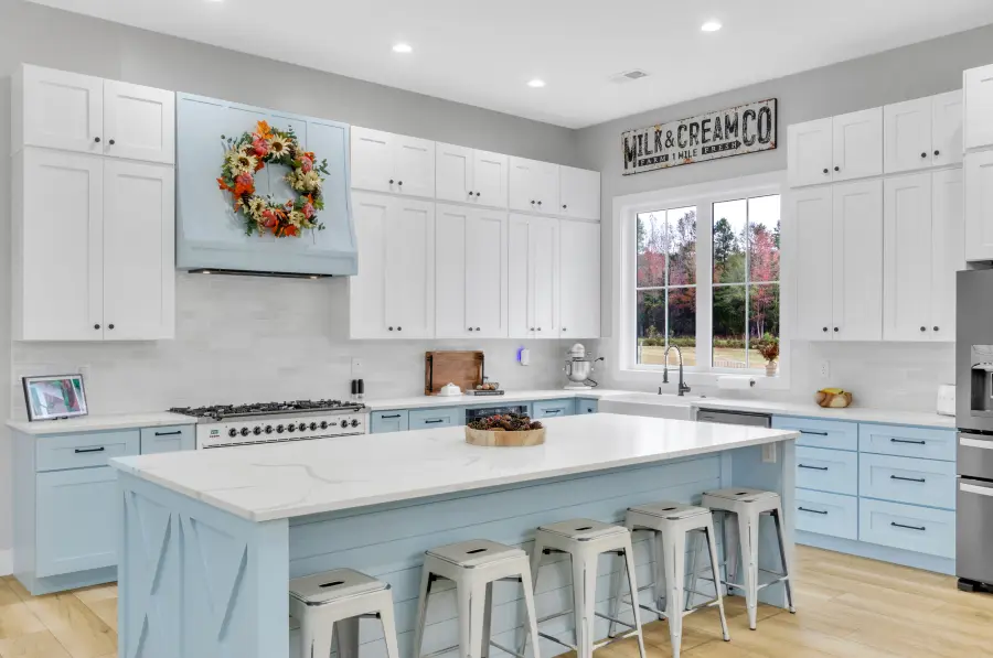 Bright farmhouse kitchen